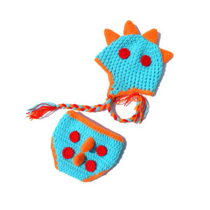 2025 nuevo diseño de dinosaurio de ganchillo conjunto de sesión de fotos de punto Niño recién <span class=keywords><strong>nacido</strong></span> accesorios de ropa de fotografía - Product Image 1