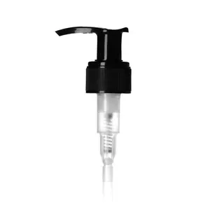 24Mm 24 410 Zwart Geribbelde Rok Head Lotion Pomp, Twist Locking Systeem 2cc Output