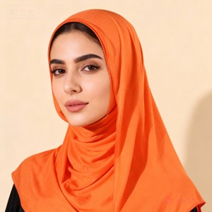 <span class=keywords><strong>Turbante</strong></span> de Color Sólido para Mujer, Transpirable, de Algodón Mercerizado, Popular en el Medio Oriente, Árabe, Sudeste Asiático, Venta Caliente Transfronteriza - Product Image 1