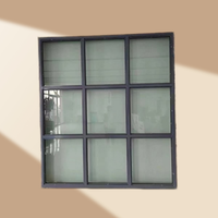 Ventana de Seguridad con Estructura de Aleación de Aluminio Personalizada, Ventana Industrial Fija Resistente a Impactos para Edificios Industriales