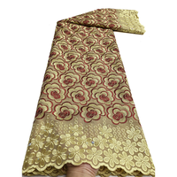 Tissu en voile tissé respirant à motifs floraux 100% coton de luxe personnalisé pour la décoration intérieure et les meubles