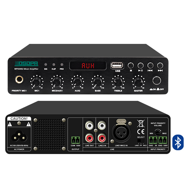 MP9306U Portable Mini Digital Mixer Amplifier With USB