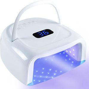 60W Rechargeable UV LED Nail <b>Lamp</b> Faster Dryer for Gel Polish <b>with</b> Auto Sensor Fingernail Toenail Polisher - Product Image 1