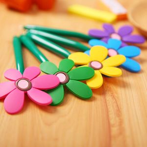 Bolígrafo de Plástico con Forma de Flor de Girasol, 1.0 mm, Bolígrafo con Logotipo, Diseño de Maceta, Bonito, Novedoso, Creativo, Promocional - Product Image 4