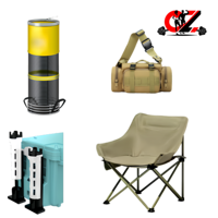 Kit de pêche complet économique CZFIT : sac de pêche à la taille, chaise pliable, filet de pêche, porte-canne et ensemble complet de leurres