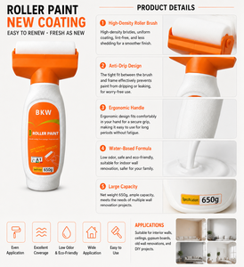 Rental House Renovation <b>Roller</b> Paint <b>Large</b> Capacity Big <b>Roller</b> Quick Refreshing Wall Latex Paint - Product Image 4