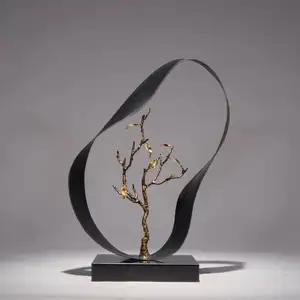 Sculptures d'art en métal d'intérieur uniques-rendre l'espace élégant et Chic