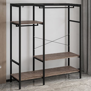 Suoernuo الحديثة المنزلية انزلاق الباب دولاب من القماش تأجير منزل بسيطة و رخيصة خزانة خزانة تخزين الملابس - Product Image 6