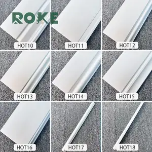 ROKE مصنع البوليسترين الزخارف عالية الكثافة الجدار الداخلية لوحة التزيين السقف كورنيش فوم كريم خط الخصر