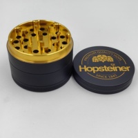 OEM/ODM 50mm 55mm 63mm Broyeur à herbes manuel en alliage de zinc à 4 couches Broyeur à herbes en métal de qualité supérieure Accessoire pour fumer