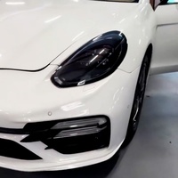 Kit de Carrocería Estilo TurboS para Panamera 2009-2016 970 971, Actualización de Parachoques Delantero con Modificación de Faros Delanteros Nuevos