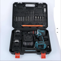 Perceuse-visseuse à percussion sans fil 18V-21V, moteur sans balais, vitesse variable, lumière LED, couple de 30 Nm pour la construction (OEM)