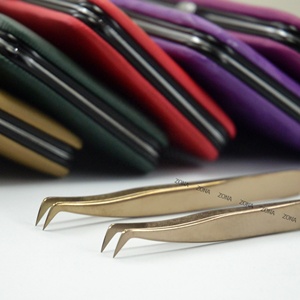 Professional Fiber Tips <b>Eyelash</b> <b>Applicator</b> Anti Static Volume Lash Tweezers for <b>Eyelash</b> Extensions 90 45 Degree Tweezers - Product Image 6