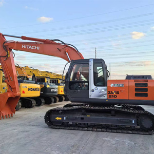 Excavadora de Orugas Usada Grande de 21 Toneladas Marca Hitachi ZX210, Excavadora de Segunda Mano con Motor Isuzu para Construcción Agrícola, con Certificación EPA y CE - Product Image 2