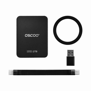 SSD Eksternal Portabel OSCOO MD200, USB 3.2 Gen 2 Tipe-C, 20Gbps, Aluminium Alloy, Daya Tarik Magnetik, 512GB-4TB - Product Image 2