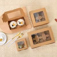Boîte à cupcakes pliable en carton ondulé, matériaux recyclés, emballage pour 1 à 12 pâtisseries, desserts, tartes aux œufs, moules à muffins, paillettes pour la pâtisserie