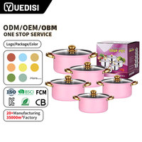 Yuedisi Fabricant, Batteries de Cuisine 10 Pièces, Poêle à Frire avec Couvercle en Acier Inoxydable, Ensembles pour Cuisine Domestique
