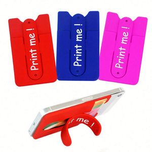 Support de téléphone tendance 2020 avec autocollant arrière, porte-cartes, accessoires pour téléphone portable, support de téléphone portable personnalisé avec logo - Product Image 3