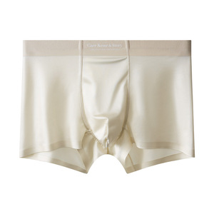 Bóxers de Lujo Ligero de Satén y Seda Helada para Hombre, Seda de Morera 10A, Entrepierna Antibacteriana, Sin Costuras, Precio al por Mayor - Product Image 6