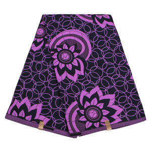 Tela Super Java Ankara, Tela Africana con Estampado de Cera Real, 6 Yardas, Satén, Seda, Algodón Holandés - Product Image 2