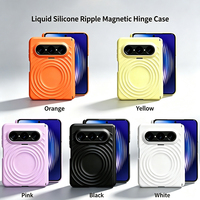 Anti-kras rimpelstructuur ingebouwde magnetische ring dubbele scharnierbescherming volledige bescherming valbestendige hoes voor Huawei Pura X Max