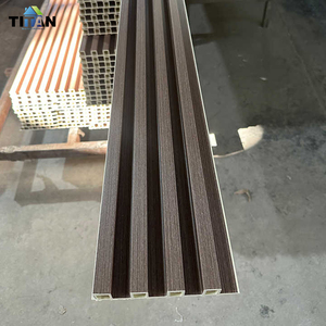 Decorazione resistente Uv composito Wpc <span class=keywords><strong>rivestimento</strong></span> della parete Pannello Murale Esterno Wpc tavole di legno - Product Image 4