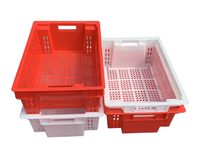 Bacs de rangement en plastique légers, empilables et emboîtables - Conteneurs écologiques et recyclables pour la logistique