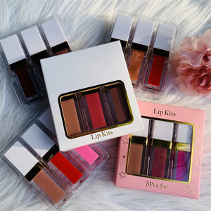 Juego de barras de labios mate, líquido, bajo MOQ, brillo de labios con juego de delineador de labios - Product Image 5