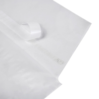 Sac en plastique jetable avec logo, scellé inviolable, pour emporter, avec message de remerciement