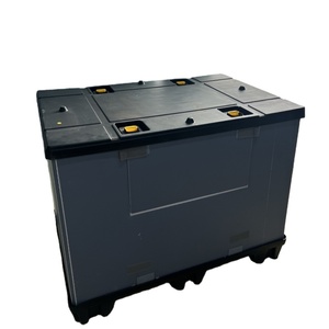 Özel 1200X1000 HDPE Gaylord Palet Katlanabilir Katlanabilir Plastik Toplu Plastik İç İçe Geçen Ekolojik Dayanıklı Katlanır Konteyner - Product Image 1