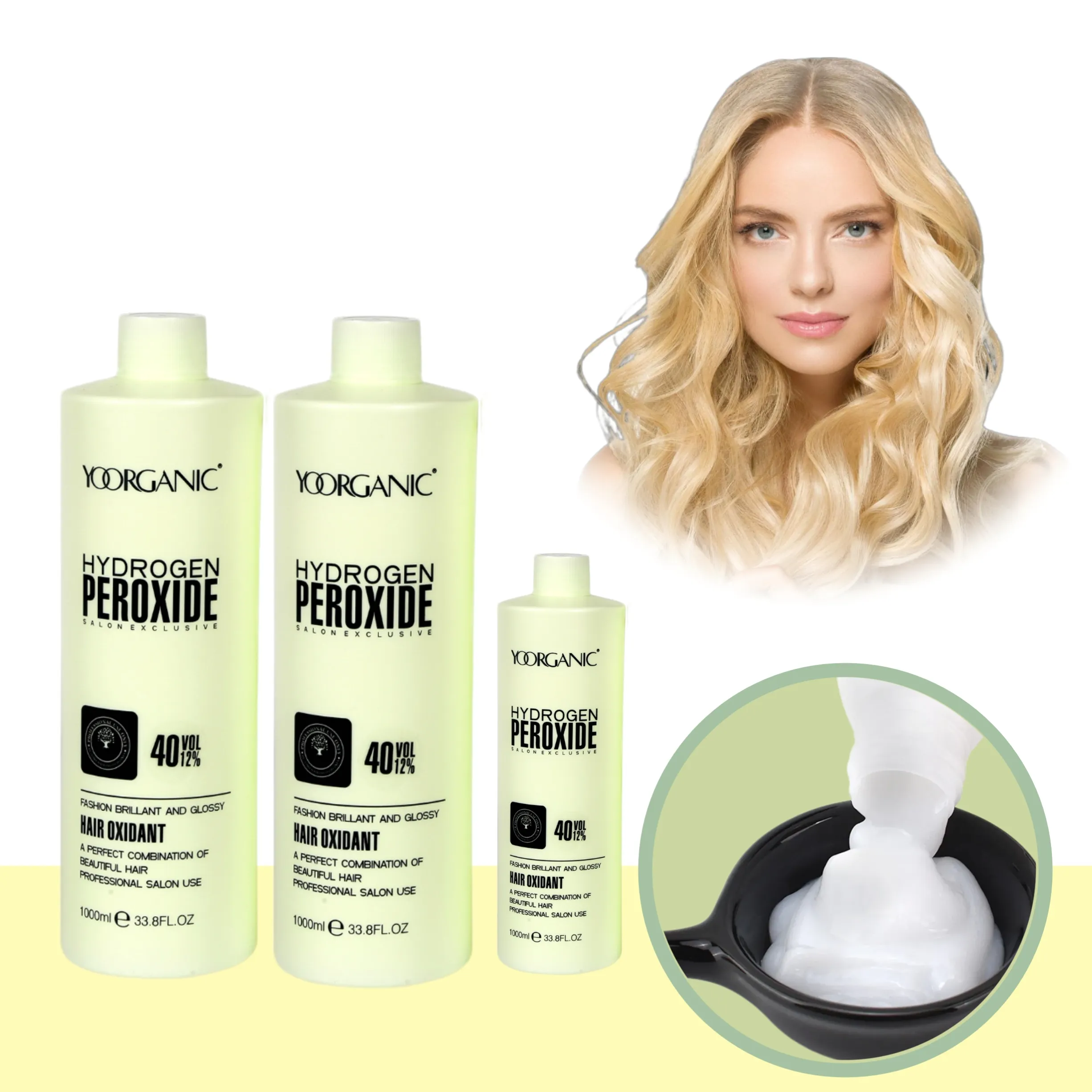 100 ml hochwertiges Wasserstoffperoxid für Haarfärbung aufhellendes Bleichpulver für blondes Haar