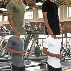 Camiseta Deportiva de Manga Corta para Hombre, 100% Algodón Jersey, 180g, Color Sólido, Personalizable, Envío DPP, Alta Calidad 2025 - Product Image 2