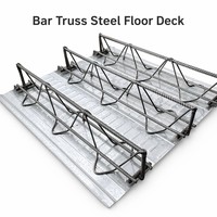 Lourd  Coffrage métallique galvanisé robuste pour la construction de bâtiments de bureaux de grande hauteur et la construction de ponts de plancher en treillis d'acier pour entrepôts industriels