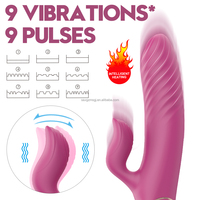 Leiser Rosen-Vibrator für Frauen 9-Frequenz Saug-Masturbationsspielzeug