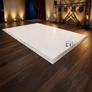 Piste de danse blanche haute brillance, amovible, pour extérieur et intérieur - Product Image 1