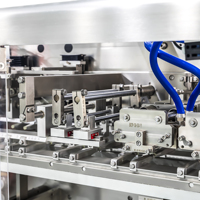 Machine d'emballage horizontale automatique de haute précision pour le remplissage de liquides alimentaires en sachets Doypack avec film, formage, remplissage et scellage