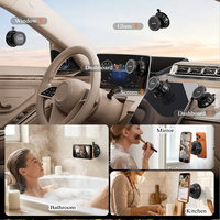 Support magnétique puissant N52 pour tableau de bord de voiture, ventouse pliable, support de bureau flexible à 360 degrés, supports de téléphone portable magnétiques