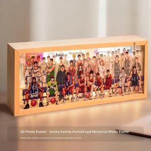 Collection complète de séries d'anime, œuvres d'art 3D, boîtes à lumière en plastique, cadres photo, ornements décoratifs, cadeaux artisanaux, Zhejiang - Product Image 1