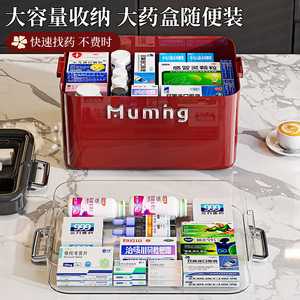 Muming Home Medicine Box Multi Layer Large Capacity Portable First Aid Kit Pill Storage Case - Product Image 2