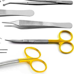 กรรไกรผ่าตัดปลายแหลมด้ามทองเหลืองสแตนเลสสตีล คุณภาพสูง ชุดเครื่องมือผ่าตัดสแตนเลสสตีล - Product Image 4