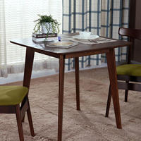 Tables de restaurant modernes en bois, meubles de bar, tables carrées en bois pour café, ensemble de tables