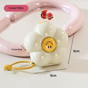 Boîte à médicaments portable mignonne en forme de fleur, cinq compartiments, scellée, pour rangement de boucles d'oreilles et bijoux, vente en gros - Product Image 3