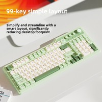 For K360 Wired Keyboard for Office Gaming & Home Use-99 Keys Portable Mechanical-Feel Stylish Color-Block Design-Made in China