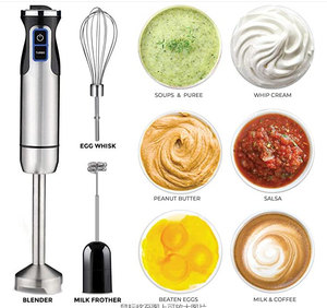 Mezclador de procesador de alimentos, licuadora, 1000W, <span class=keywords><strong>2</strong></span> velocidades, varilla de acero inoxidable 304, exprimidor 4 en 1, licuadora manual para el hogar - Product Image 3