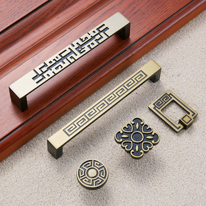 Chinese Style Cabinet Handles Zinc Alloy Rectangle Durable Furniture Hardware For Drawer <b>Door</b> Cupboard - Product Image 3