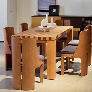 Mesa de comedor de madera maciza de diseño moderno para uso individual en el hogar y el <span class=keywords><strong>hotel</strong></span> Silla de madera maciza pura para sala de estar y estudio - Product Image 1