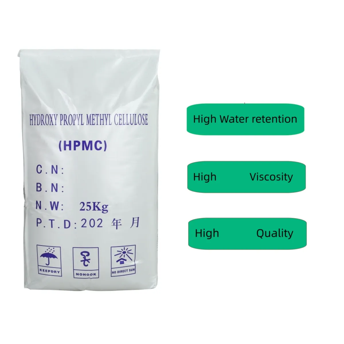 Construction Chemicals Cellulose Ether Hpmc Chemical Hpmc Cement Thickening Agent