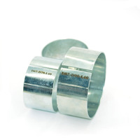 Manguito elástico abierto de acero galvanizado industrial personalizado, resistente al desgaste, de alta resistencia, autoajustable para compensación de holguras