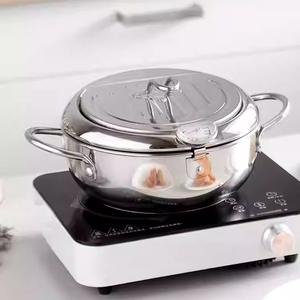 <span class=keywords><strong>Friteuse</strong></span> en acier inoxydable 201 avec filtre de contrôle de la température Thermomètre à support d'huile Construction métallique durable - Product Image 1