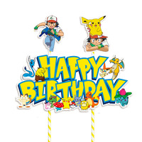 Nouvel ensemble de décorations de gâteau à thème de personnages de dessins animés pour garçons, décorations de gâteau d'anniversaire pour enfants, décorations de gâteau sur le thème de la scène enfantine